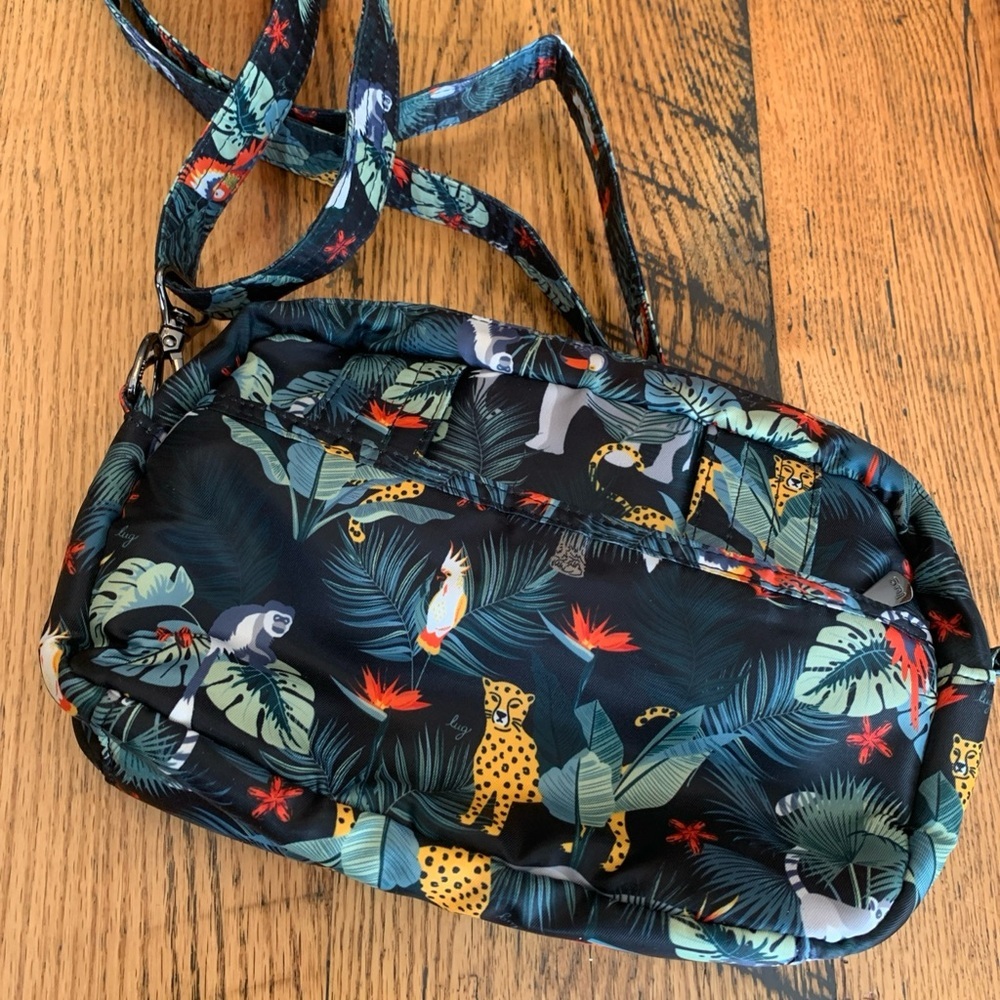 Lug Switch Convertible RFID Crossbody Purse/Belt Bag Safari Animal Print Travel - Picture 6 of 8